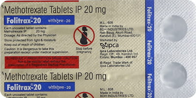 Folitrax 20mg Strip Of 4 Tablets