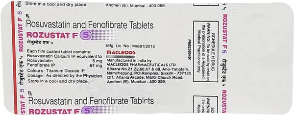 Rozustat F 5mg Strip Of 10 Tablets