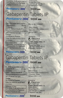 Pentanerv 300mg Strip Of 10 Tablets