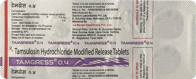 Tamgress 0.4mg Strip Of 10 Tablets