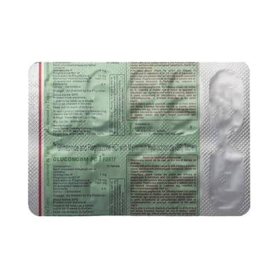 Gluconorm Pg 1mg Forte Strip Of 10 Tablets