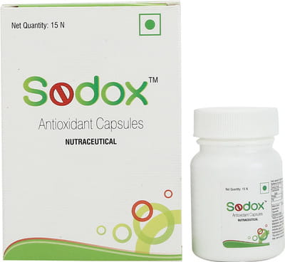 सोडॉक्स 15 कैप्सूल की बोतल