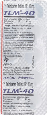 Tlm 40mg Strip Of 10 Tablets