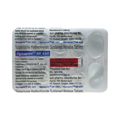 Synaptol Sr 450mg Strip Of 10 Tablets