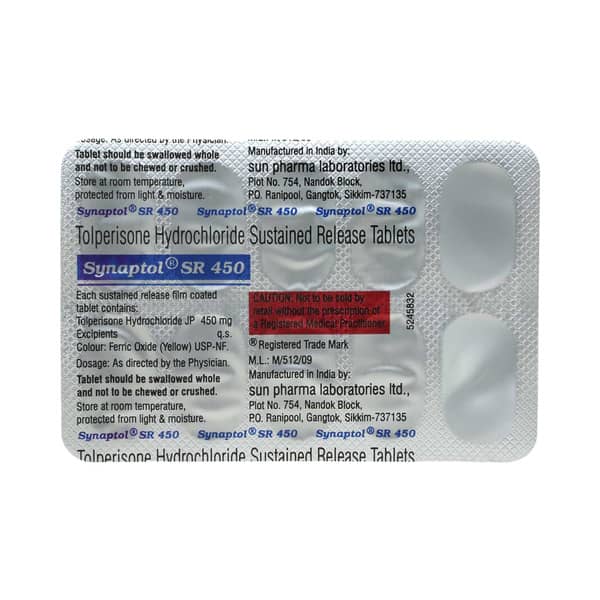 Synaptol Sr 450mg Strip Of 10 Tablets