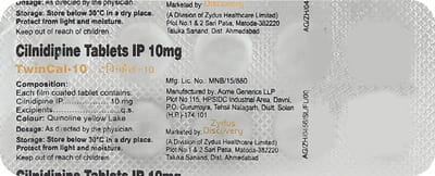 Twincal 10mg Strip Of 10 Tablets