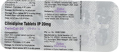Twincal 20mg Strip Of 10 Tablets