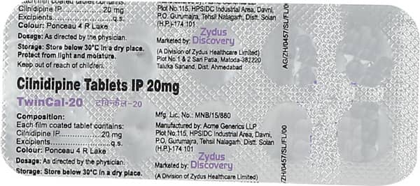 Twincal 20Mg Strip Of 10 Tablets