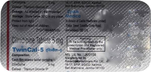 Twincal 5mg Strip Of 10 Tablets