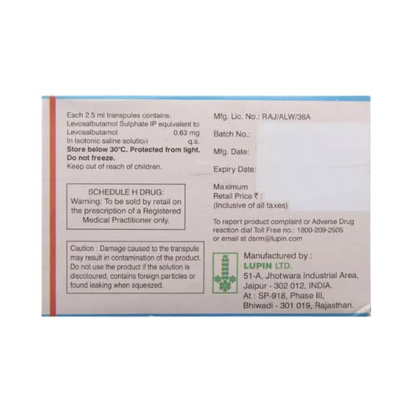 Salbair Neb 0.63Mg Transplues