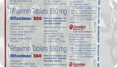 Rifaximax 550mg Strip Of 10 Tablets