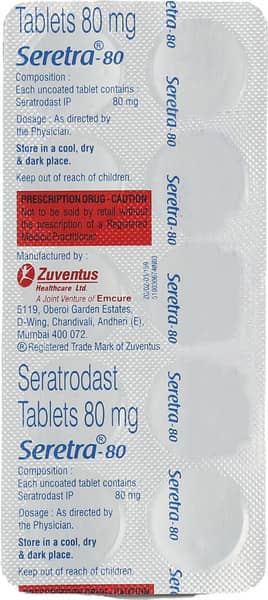 Seretra 80mg Strip Of 10 Tablets