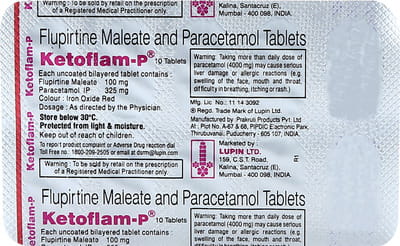 Ketoflam P Strip Of 10 Tablets