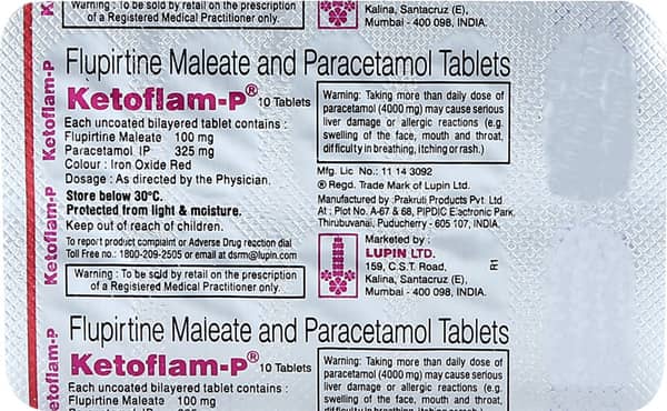 Ketoflam P Strip Of 10 Tablets