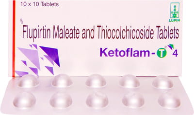 Ketoflam T 4mg Strip Of 10 Tablets