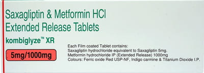 Kombiglyze Xr 5/1000mg Strip Of 7 Tablets