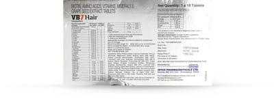 Vb7 Hair Strip Of 10 Tablets