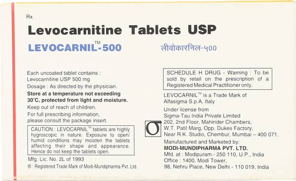Levocarnil 500mg Tablet