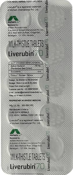 Liverubin 70Mg Strip Of 10 Tablets