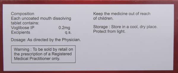 Voglikem 0.2mg Strip Of 10 Tablets