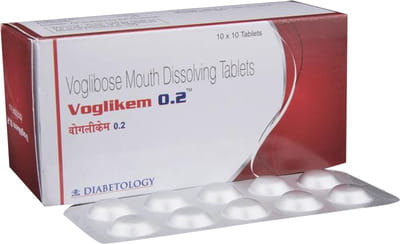 Voglikem 0.2mg Strip Of 10 Tablets