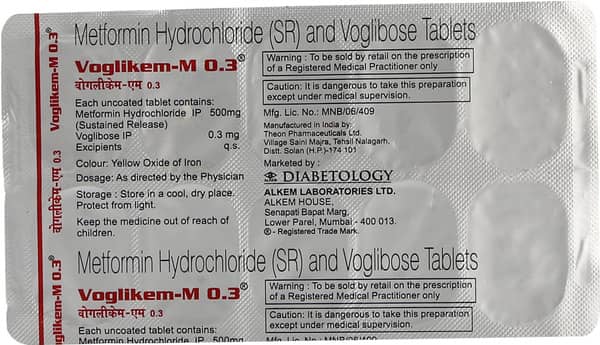 Voglikem M 0.3mg Strip Of 10 Tablets