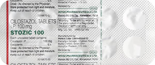 Stozic 100mg Strip Of 10 Tablets