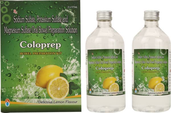 Coloprep Delicious Lemon Flavour Bottle Of 177ml Oral Solution (Pack Of 2)