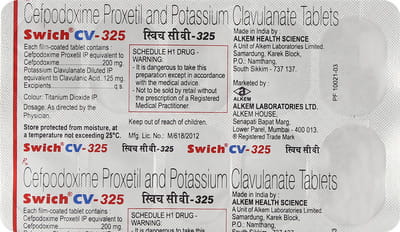 Swich Cv 325mg Strip Of 10 Tablets