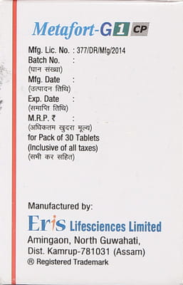 Metafort G 1mg Cp Bottle Of 30 Tablets