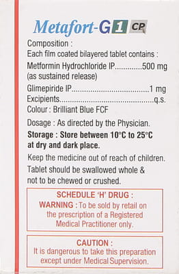 Metafort G 1mg Cp Bottle Of 30 Tablets