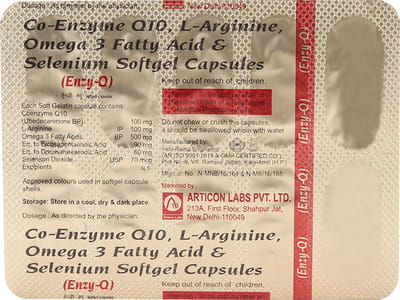 Enzy Q Strip Of 10 Capsules