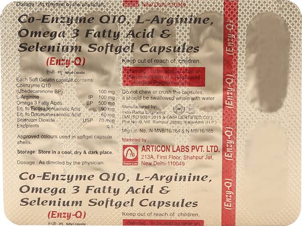 Enzy Q Strip Of 10 Capsules