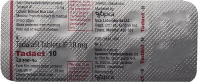 Tadact 10mg Strip Of 10 Tablets
