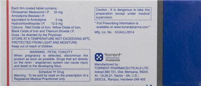 Tri Olmetor 20mg Strip Of 10 Tablets