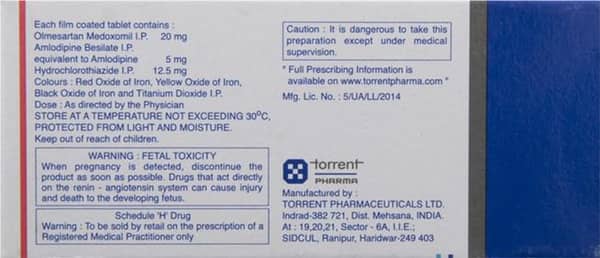 Tri Olmetor 20Mg Strip Of 10 Tablets