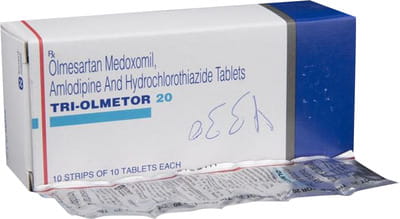 Tri Olmetor 20mg Strip Of 10 Tablets
