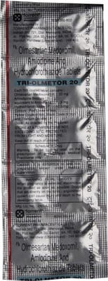 Tri Olmetor 20mg Strip Of 10 Tablets
