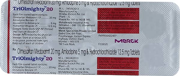 Triolmighty 20Mg Strip Of 10 Tablets