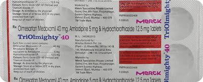 ट्रायोलमाइटी 40एमजी 10 टैबलेट्स की स्ट्रिप