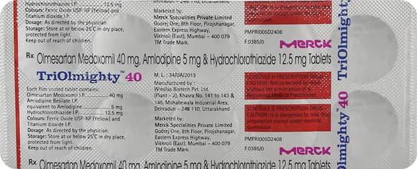 Triolmighty 40mg Strip Of 10 Tablets
