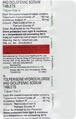 Tolperitas D Strip Of 10 Tablets