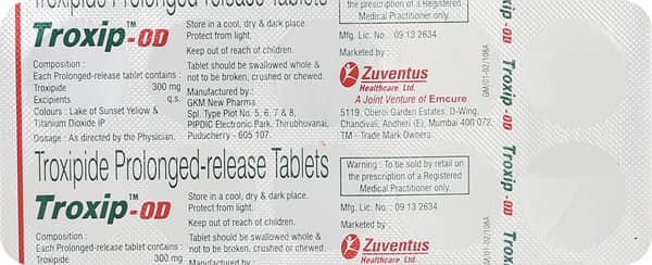 Troxip Od 300mg Strip Of 10 Tablets
