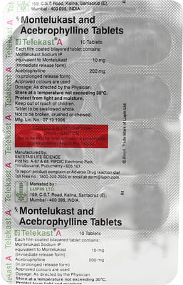 Telekast A Strip Of 10 Tablets