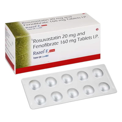 Razel F 20 Forte Strip Of 10 Tablets