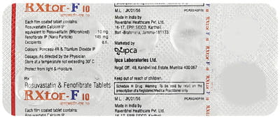 Rxtor F 10mg Strip Of 10 Tablets