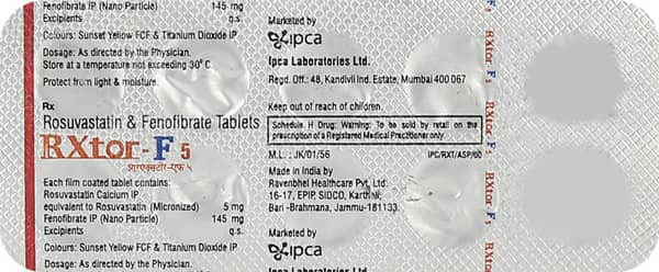 Rxtor F 5mg Strip Of 10 Tablets
