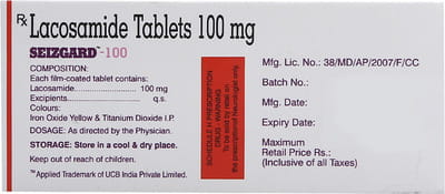 Seizgard 100mg Strip Of 10 Tablets