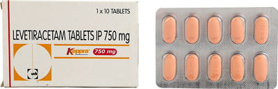 Keppra 750mg Strip Of 10 Tablets