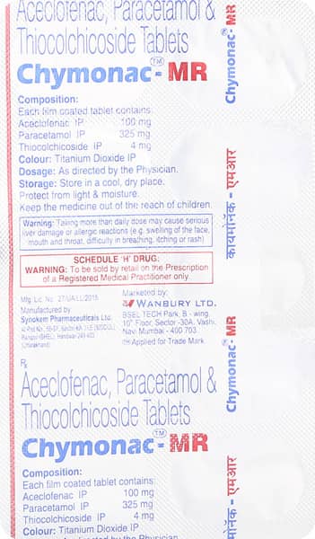 Chymonac Mr Strip Of 10 Tablets